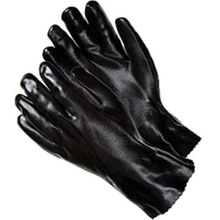 Eat-In PVC Coated Gloves, Black - Large EA3209456